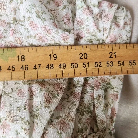 ARULA Mini Tank Dress Pink‎ Floral Plus Size 1X Cottagecore Sundress Lightweight - Picture 7 of 9